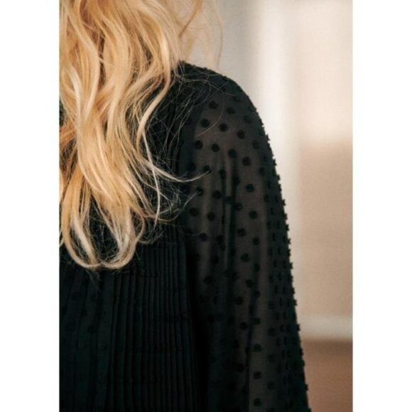 Sezane Armance Dress in Noir size 40 NWT - Picture 7 of 15